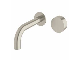 Sussex Pure Progressive Wall Bath Mixer Tap System 160mm PVD Brushed Nickel