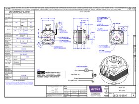 Specification Sheet - Universal Square Fan Motor 16 watt