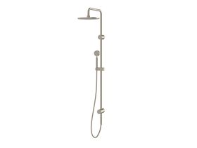 Sussex Pure Twin Rail Shower with Top Rail Water Inlet Brushed Nickel (3 Star)