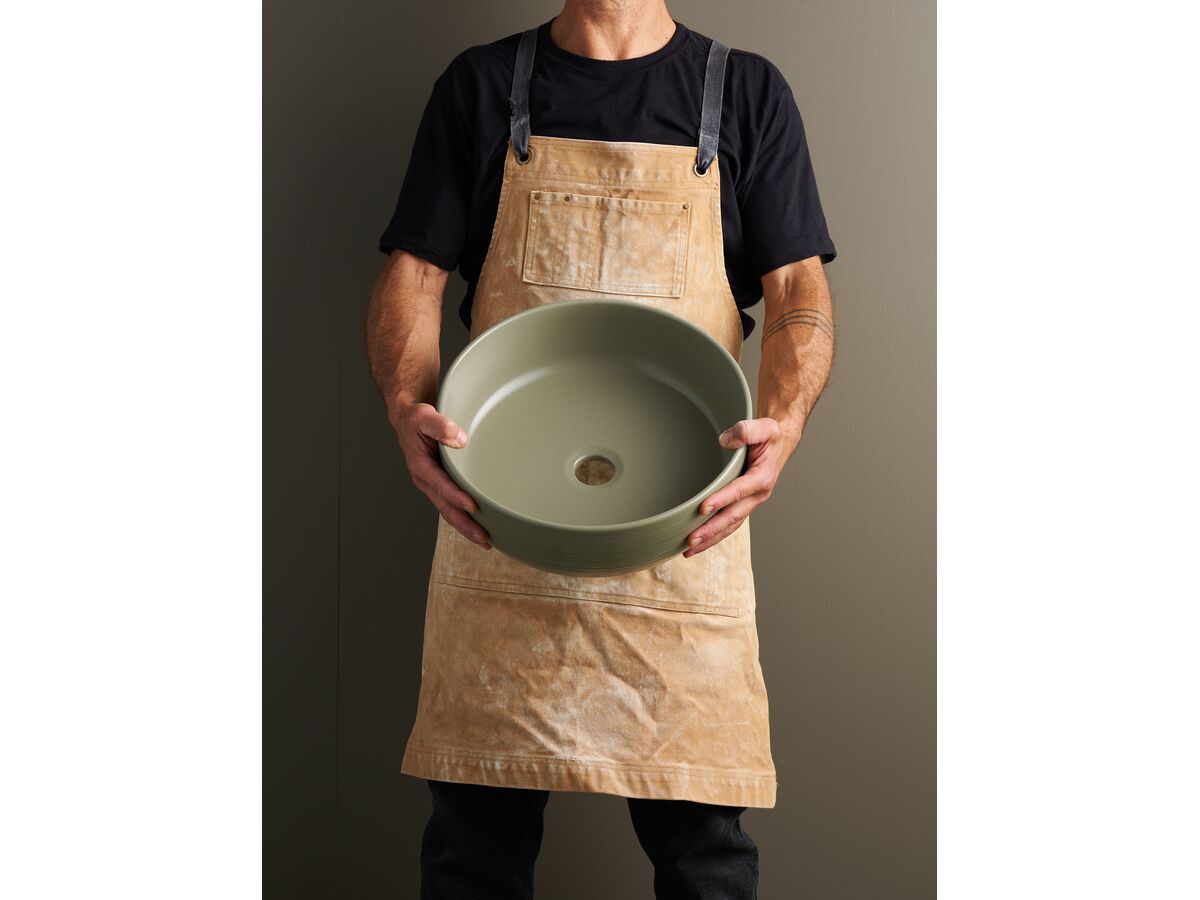 In Situ - Robert Gordon Potters 370mm Above Counter Basin Sage - 3