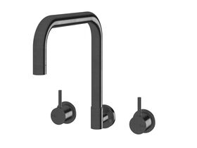 Hero - Sussex Scala Wall Spa Set Square LUX PVD Brushed Smoked Gunmetal