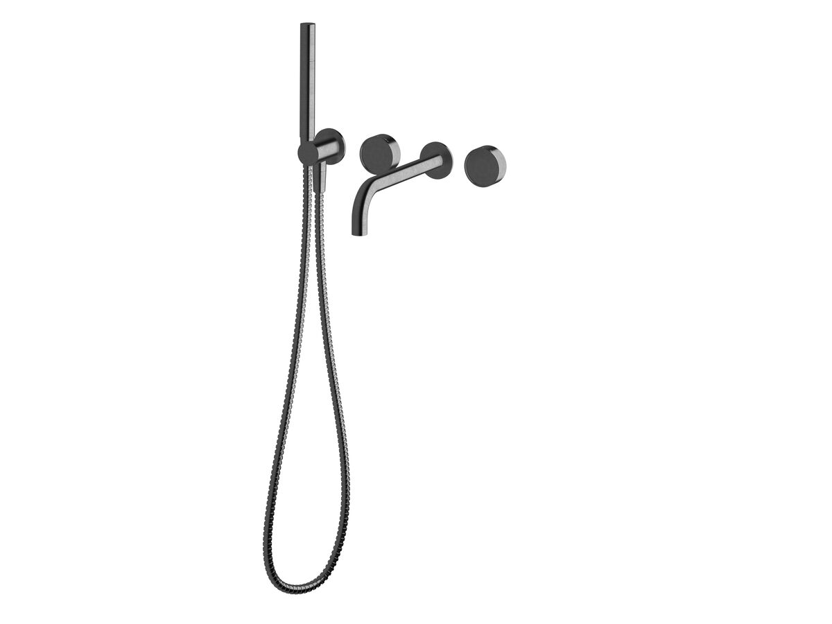 Hero - Sussex Pure Elemental Progressive Bath Mixer System with Handshower 250mm PVD Brushed Gunmetal