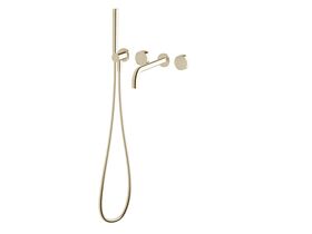 Hero - Sussex Pure Elemental Progressive Bath Mixer System with Handshower 250mm PVD Brushed Platinum Gold