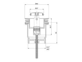 Mizu Drift Universal DN40 Pop Up Plug & Waste