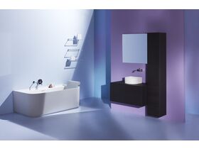 LAUFEN Sonar Freestanding Bath with Overflow 1600 x 815 Sentec White