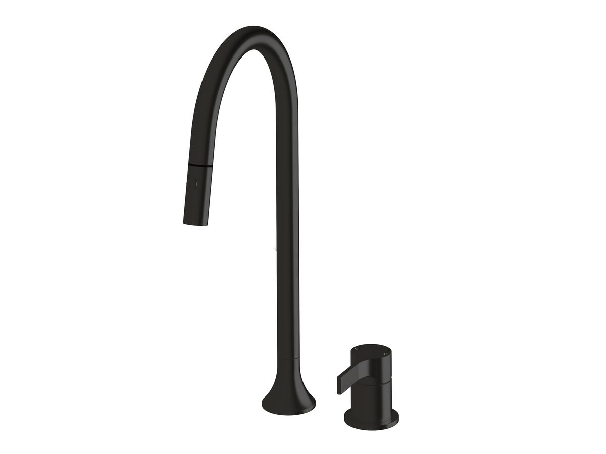 Sussex Oria Sink Hob Mixer Set Pull Out Spray PVD Matte Black Lead Free