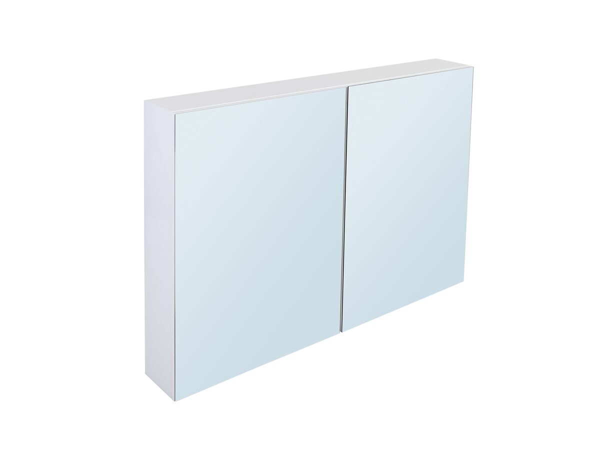 Posh Bristol MK2 1200mm Mirror Cabinet 2 Door White