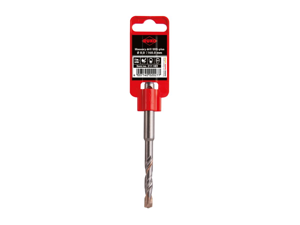 Ruko SDS Plus Masonary Drill - 8.0 x 160mm