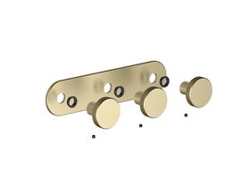 Hero - Faucet Strommen Vara Disc Wall Top Assembly with Diverter Trimset Brushed Admiralty Brass Lead Free