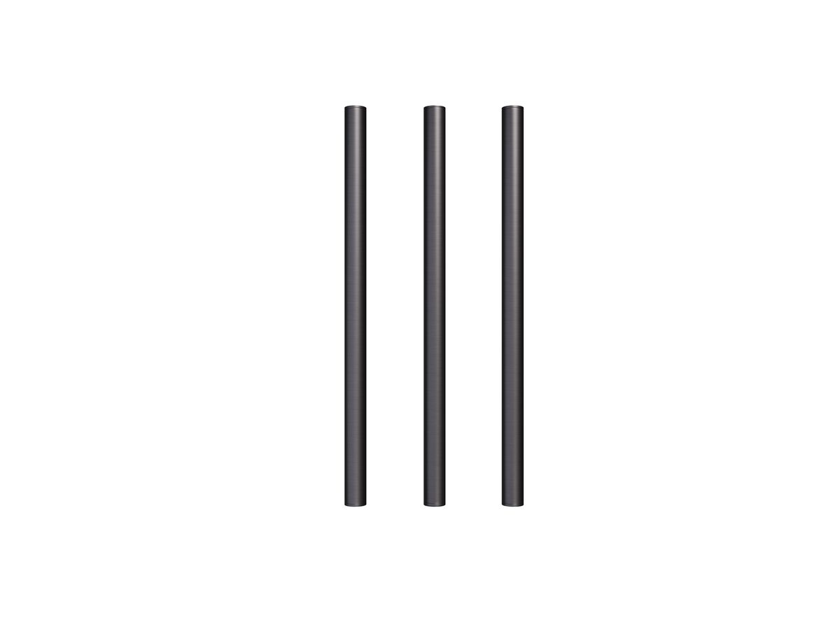 Hydrotherm Pure Vertical Triple Heated Towel Rail 900 x 38mm PVD Brushed Gunmetal