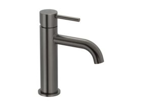 Mizu Drift Basin Mixer Curve Spout Brushed Gunmetal (6 Star)