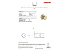 Specification Sheet - Faucet Strommen Vara Disc Shower Mixer Tap Kit Brushed Admiralty Brass Lead Free
