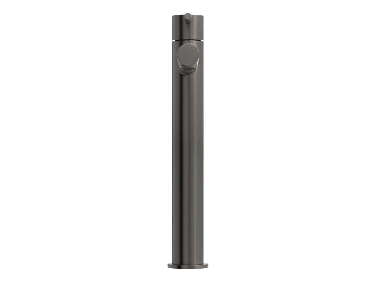 Supporting Image 2 - Mizu Drift Extended Basin Mixer Tap Straight Spout Brushed Gunmetal (6 Star) Lead Free