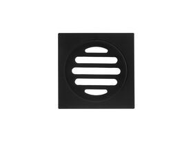 Mizu Drift Brass Trapscrew Grate Square 80mm Matte Black
