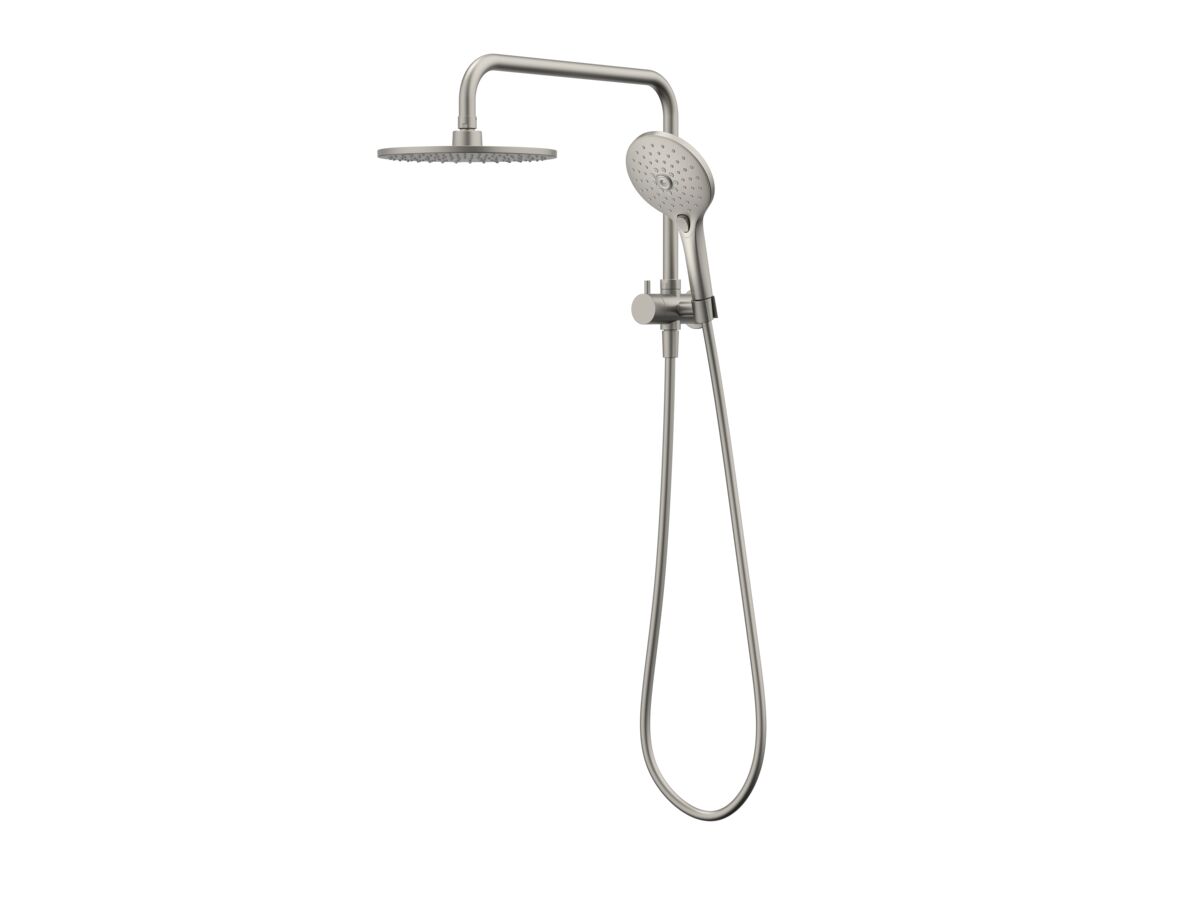 Hero - Posh Domaine Short Twin Shower Brushed Nickel (3 Star)
