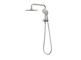 Hero - Posh Domaine Short Twin Shower Brushed Nickel (3 Star)