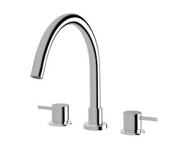 Sussex Scala Hob Spa Set Curved Chrome
