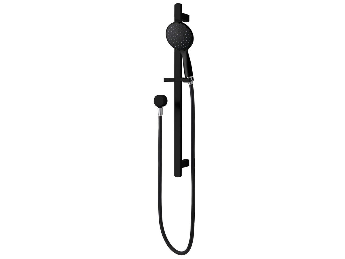 Voda Tide Deluxe 1 Function Slide Shower Matte Black (3 Star)