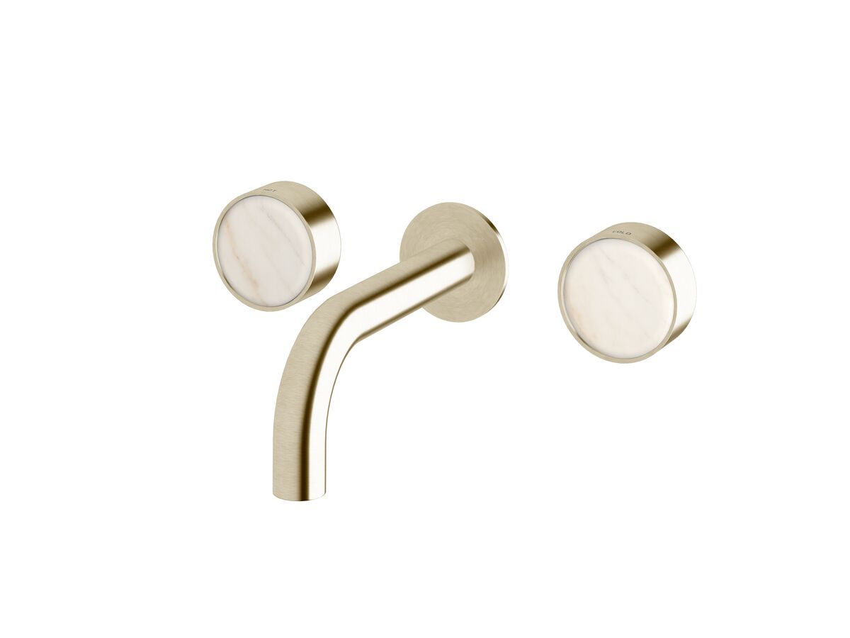 Supporting Image - Sussex Pure Elemental Bath Set 160mm PVD Brushed Platinum Gold with Aurora Insert