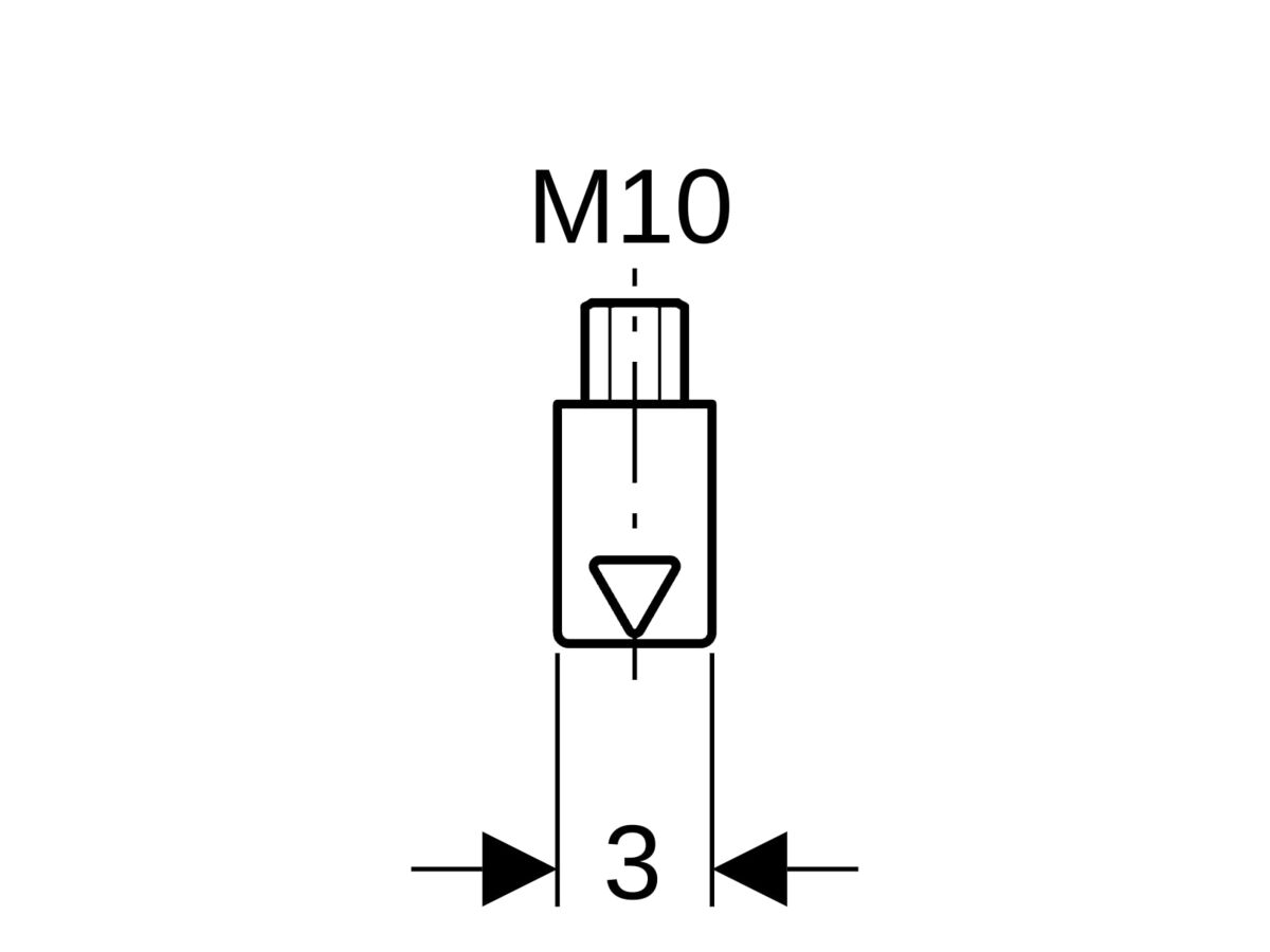 Geberit Pluviafix Suspension Element Square Pipe