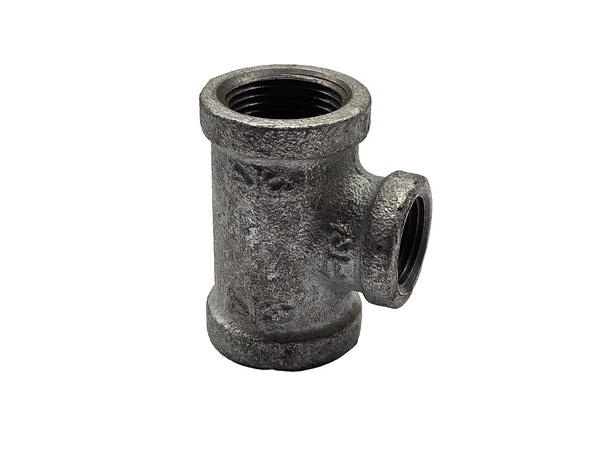 Galvanised Reducing Tee 20mm x 15mm
