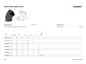 Specification Sheet - Geberit Bend 45 Degree
