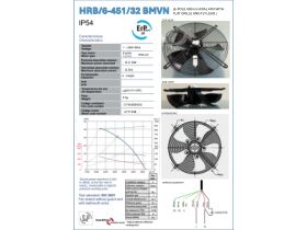 Specification Sheet - SolerPalau Fan 450mm 1Ph HRB/6-451/32BMN