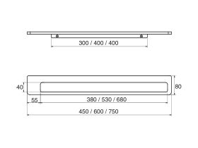 Milli Glance Single Towel Rail