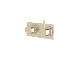 Sussex Scala Mixer Tap / Diverter System Right Hand Operation LUX PVD Brushed Platinum Gold