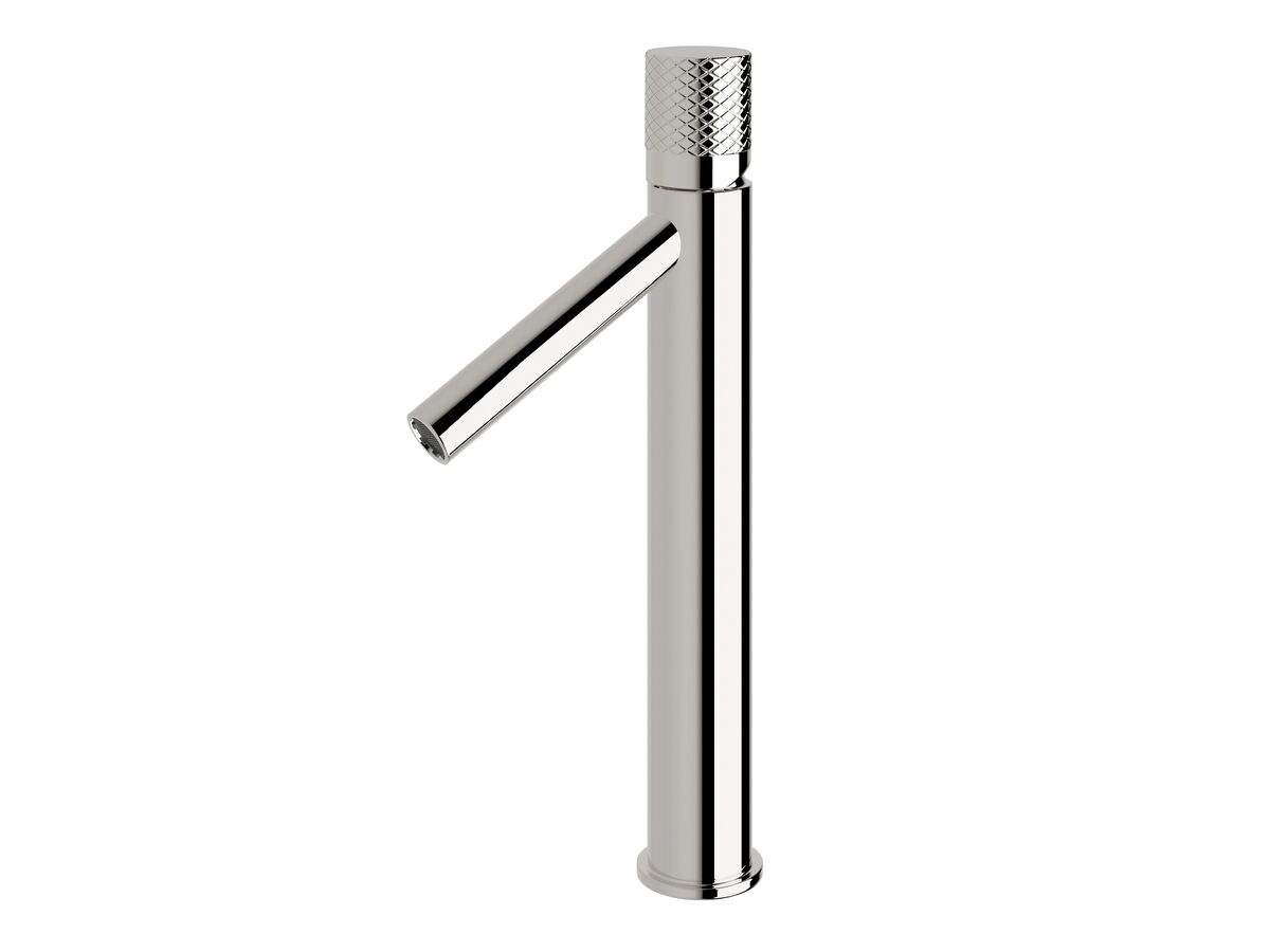 Sussex Pure Extended Basin Mixer Tap with Diamond Textured Handle Chrome (6 Star)