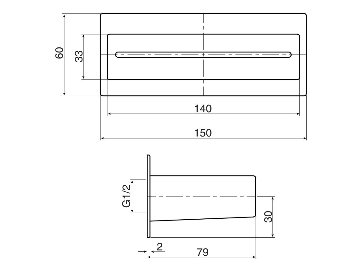 Mizu Bloc MK2 Waterfall Bath Outlet
