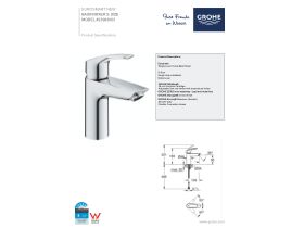 Technical Guide - GROHE Eurosmart New Basin Mixer Chrome Plated (5 Star)
