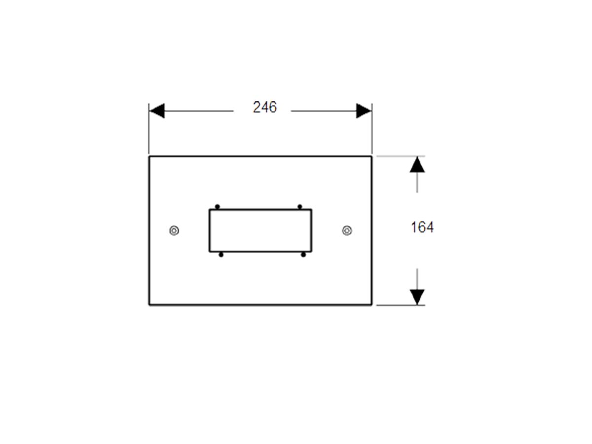 Geberit Sigma Pneumatic Front Access Plate Only Brushed Stainless Steel
