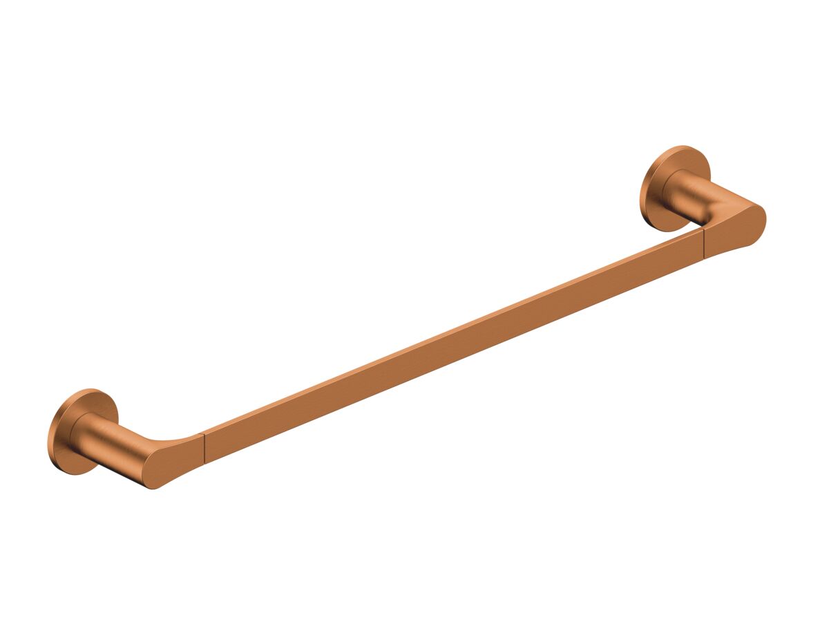 Hero - Mizu Silk Single Towel Rail 750mm Brushed Bronze