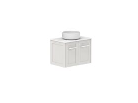 Supporting Image - Kado Lux Ensuite All Door 600mm Wall Hung Centre Basin 12mm Durasein Top