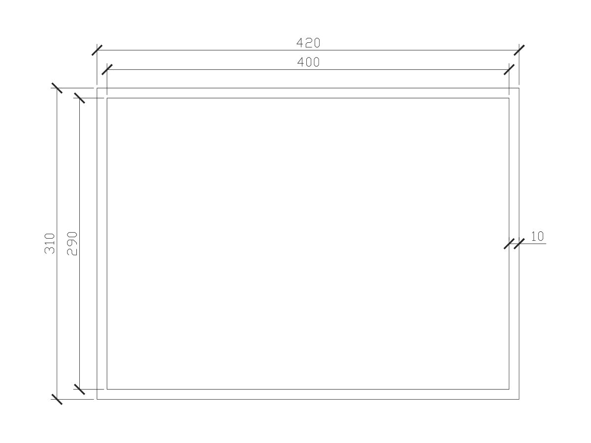 ISSY by Zuster Tray Only 420mm x 310mm x 60mm