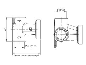 Mizu Drift/Silk Shower Mixer Inwall Body