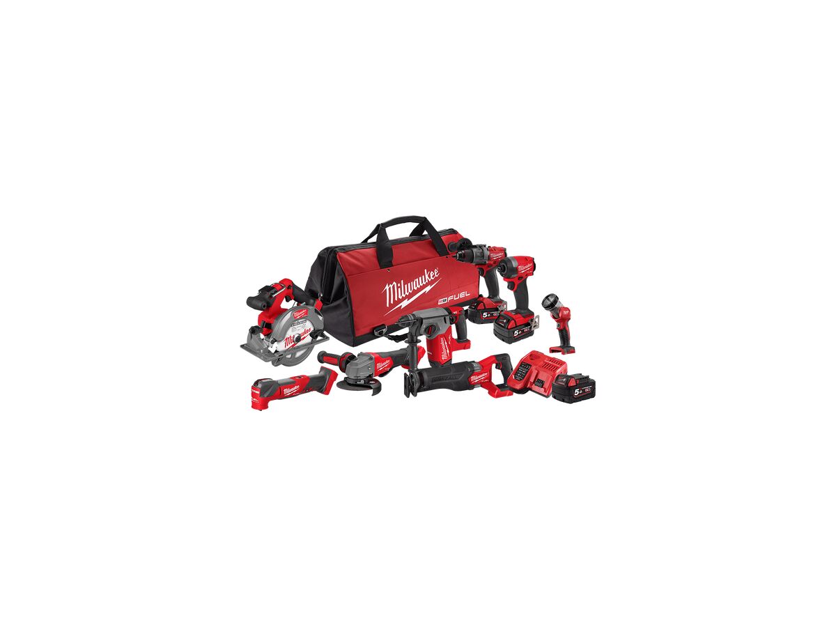 Milwaukee M18 Fuel 8 Piece Power Pack 8A4