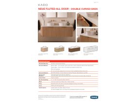Technical Guide - Kado Neue Fluted Double Curved Ends All Door Wall Hung Vanity