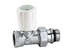 Caleffi Radiator Valve Convertible Straight Female 1/2"