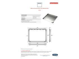 Specification Sheet - Memo Universal Drainer Tray Stainless Steel