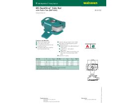 Specification Sheet - Walraven Rapidstrut Slide Nut with Tab BUP M10