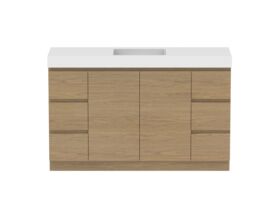 Hero - Posh Domaine 1500mm Floor Mount Vanity Unit Conventional Single Bowl 90mm Top