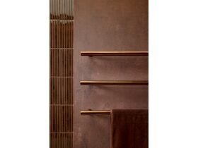 Hydrotherm Pure Vertical Triple Heated Towel Rail 900 x 38mm PVD Brushed Bronze