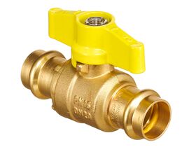 QT Ball Valve Gas Tee Handle Copper DN20 x DN20