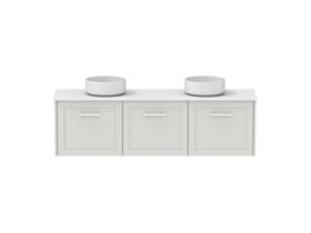 Hero - Kado Lux Ensuite All Door 1500mm Wall Hung Double Basin 20mm Top