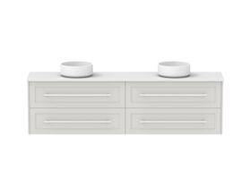 Hero - Kado Lux Ensuite All Drawer Twin 1800mm Wall Hung Double Basin 20mm Top