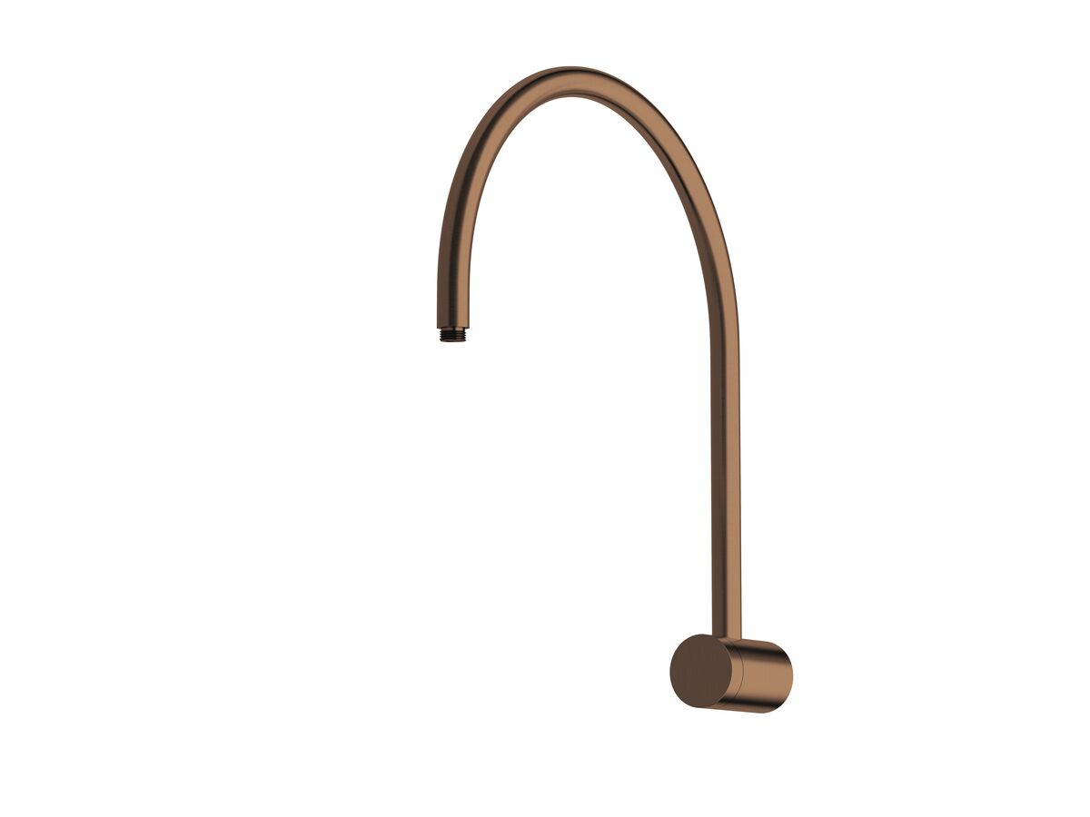 Sussex Pure Hi-Rise Shower Curved Arm Only PVD Brushed Bronze