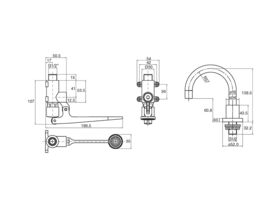Wolfen Foot Operated Kit with Outlet Chrome (6 Star)