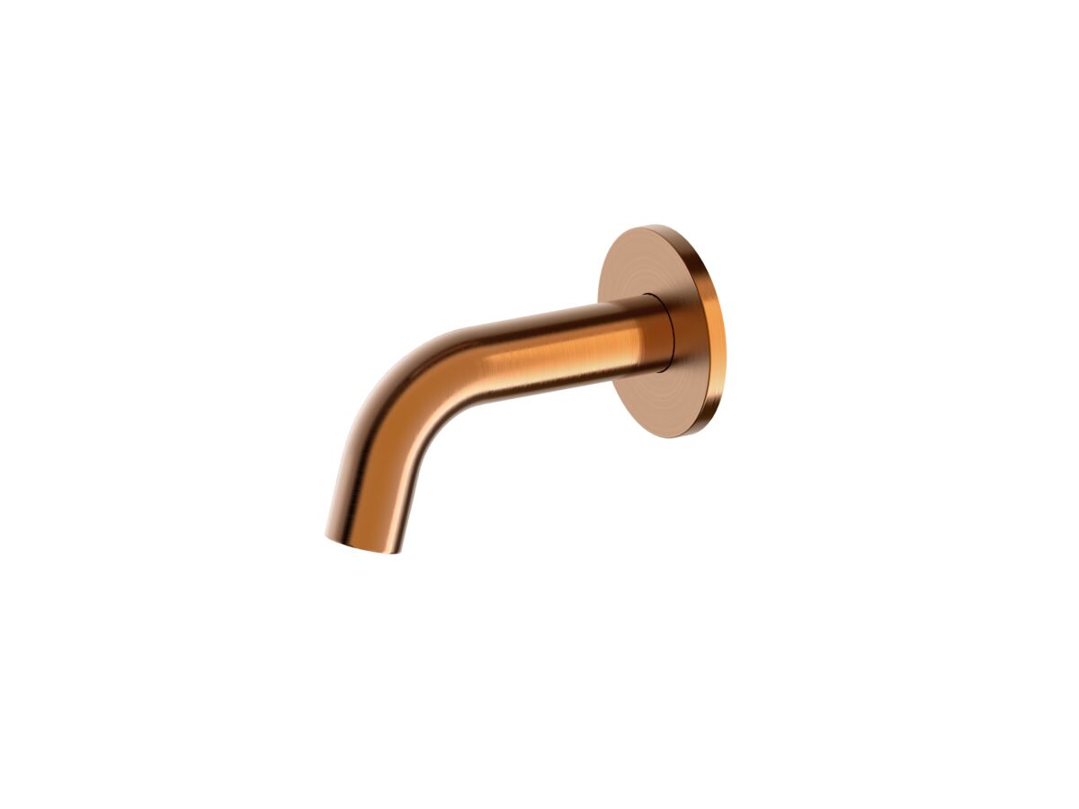 Hero - Mizu Drift Wall Basin/Bath Outlet Curve Spout 110mm Brushed Bronze (6 Star) Lead Free